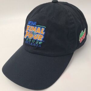 Vintage Final Four Hat Strapback Mountain Dew Black NCAA 2002 Atlanta Dad Men